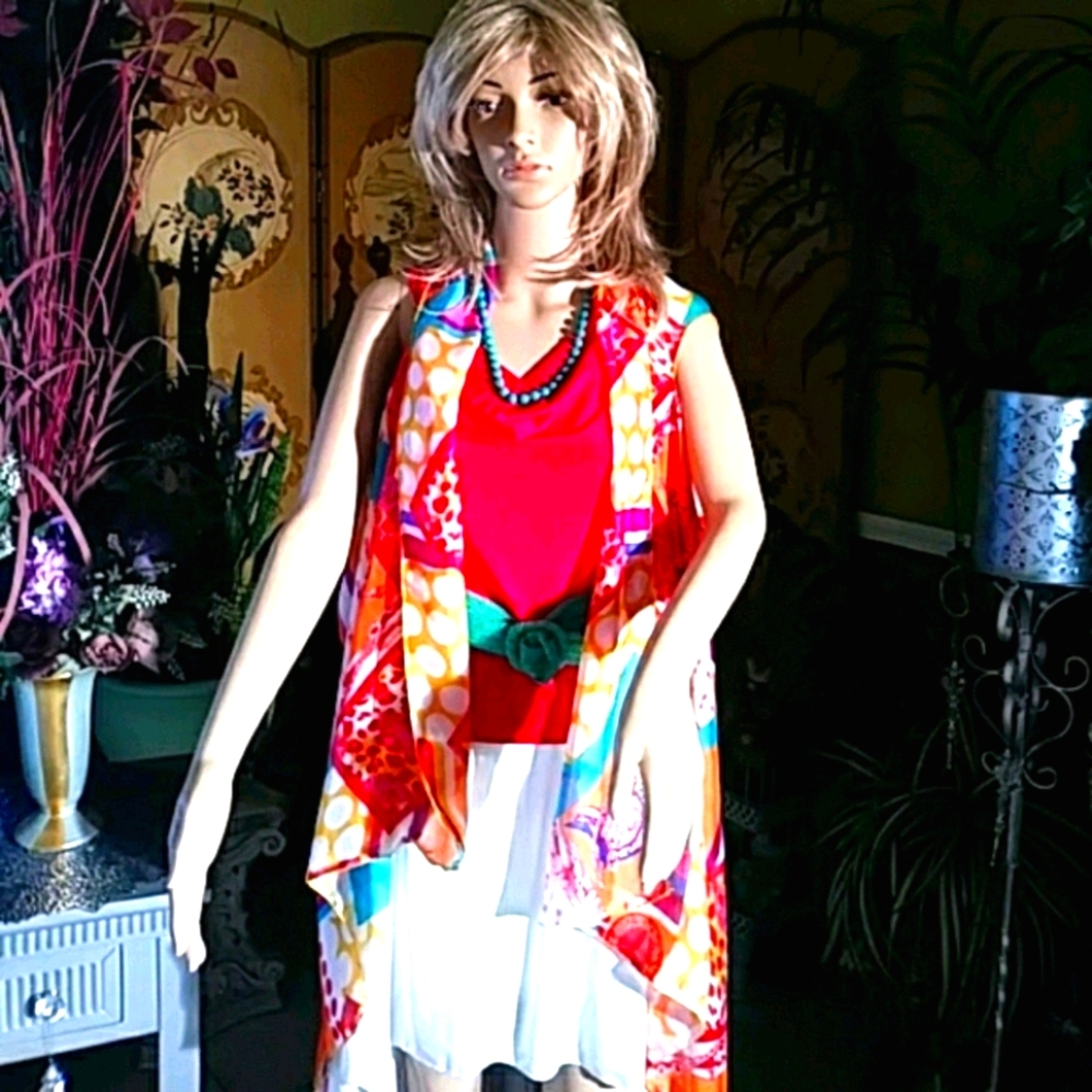 🌈FINAL SALE  Colorful kimono/tunic/shawl🎉